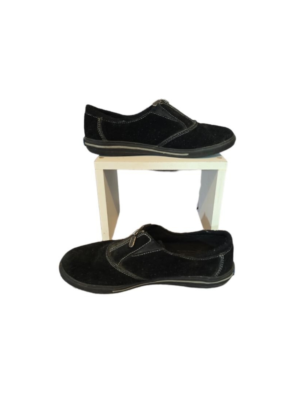 Keds Women's Black Suede Slip-On Loafers Size 6